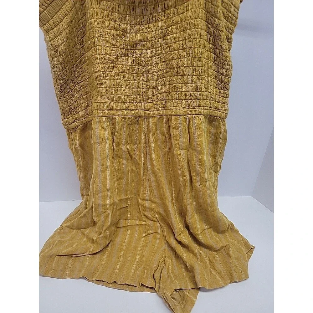 American Eagle Outfitters Linen Summer‎ Beach Striped Halter Romper Sz M